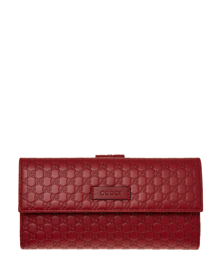 Guccissima red leather fold purse Sale - gucci