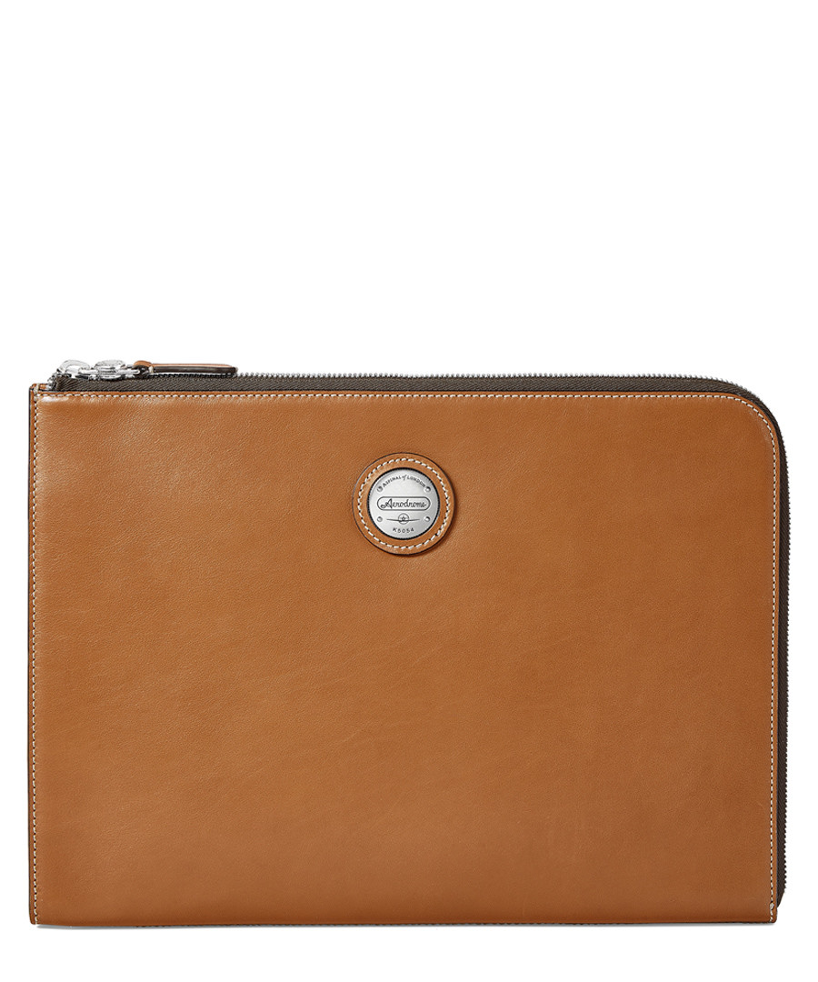 Aerodrome tan leather padfolio Sale - Aspinal Of London