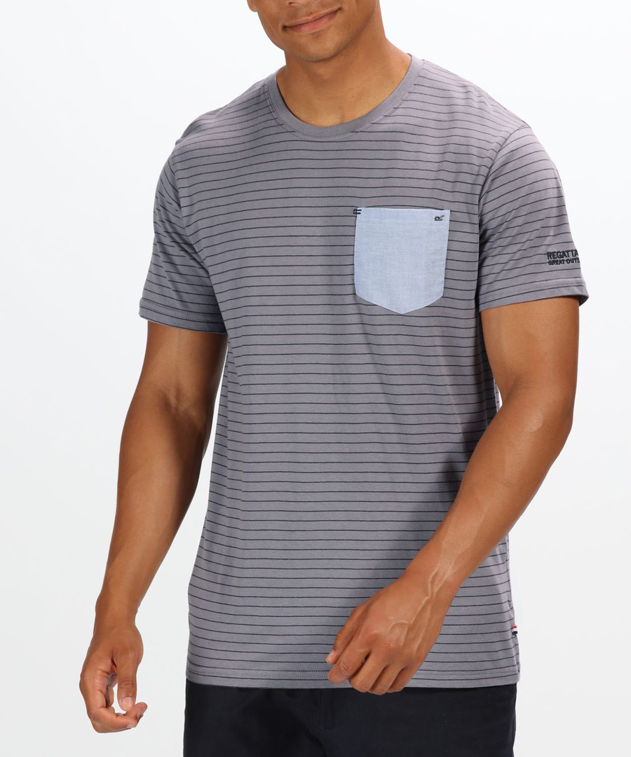 Pewter & grey pure cotton pocket T-shirt Sale - regatta