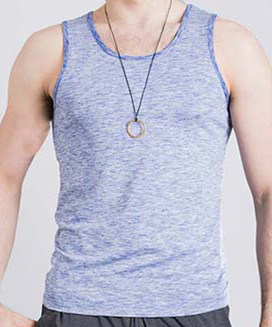 Vajra 1 blue melange vest Sale - ohmme