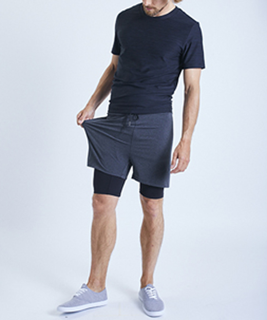 2 Dogs Grey layered shorts Sale - ohmme