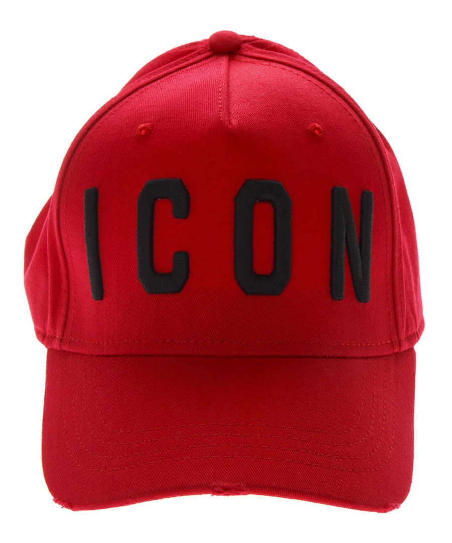 Icon red cotton baseball cap Sale - dsquared2