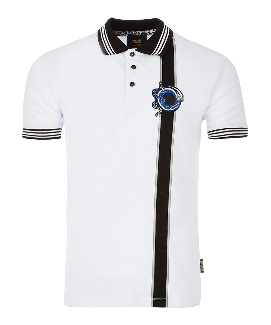 White pure cotton strip polo Sale - cavalli class