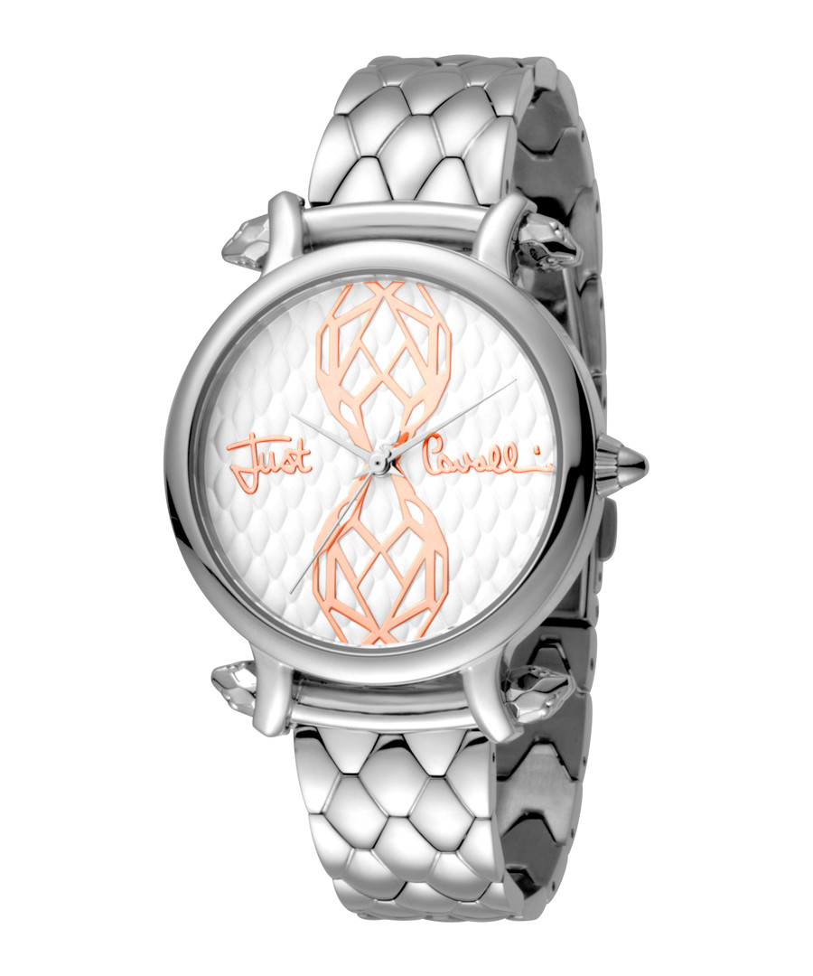 Stainless steel snake link watch Sale - JUST CAVALLI