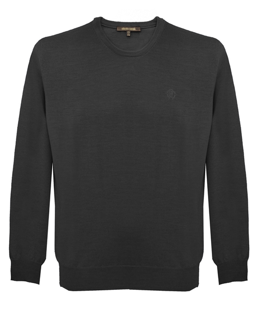 Black pure cotton sweatshirt Sale - roberto cavalli