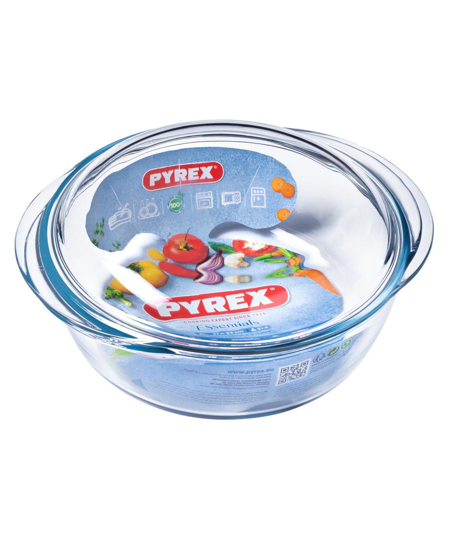 Glass round casserole bowl 27cm Sale - pyrex