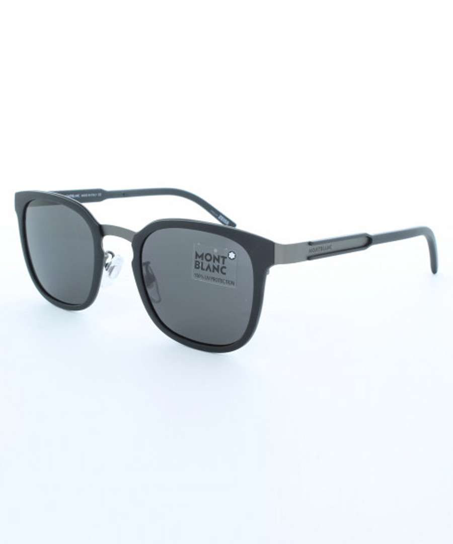 black squared D-frame sunglasses Sale - montblanc