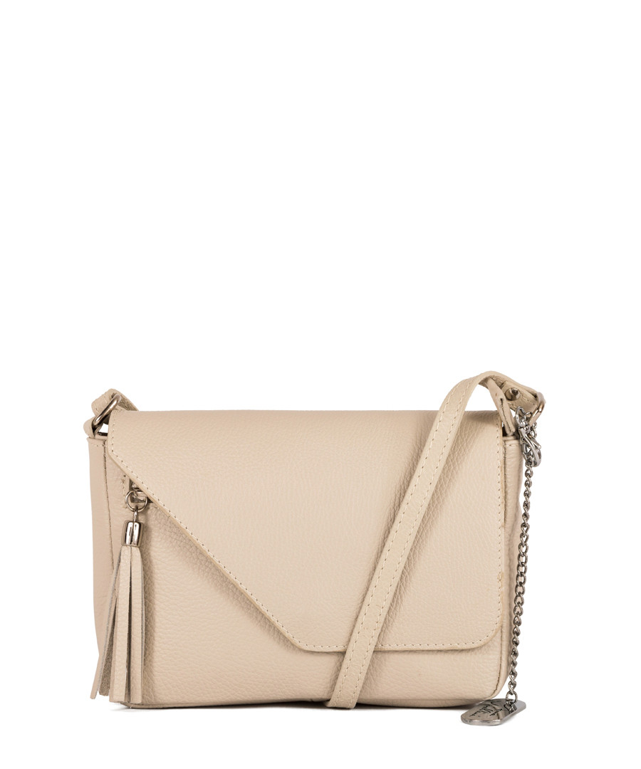 Lola beige leather crossbody Sale - anna morellini