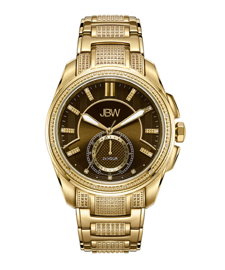 Prince gold-plated diamond watch Sale - jbw