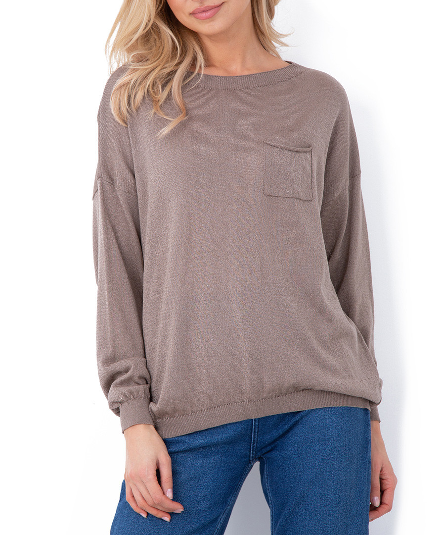 Cappucino mini pocket jumper Sale - fobya