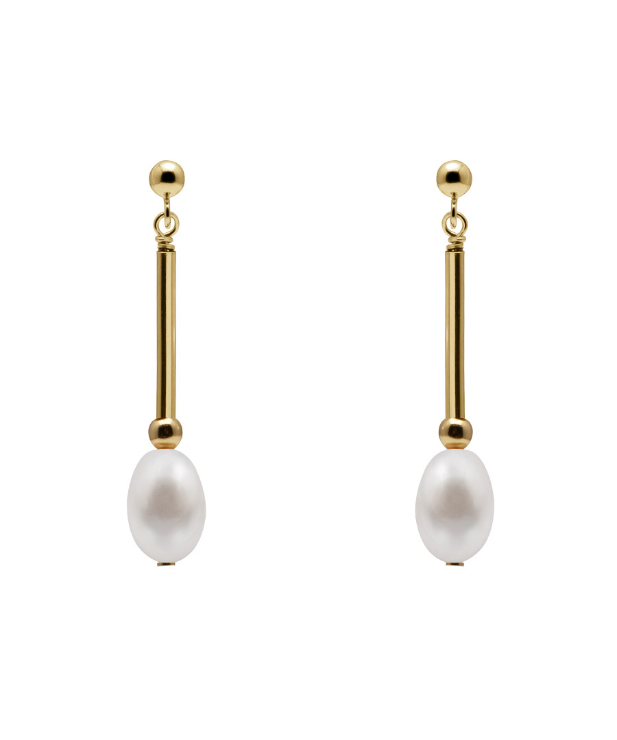 0.7cm pearl & gold-plated earrings Sale - Windsor Pearl
