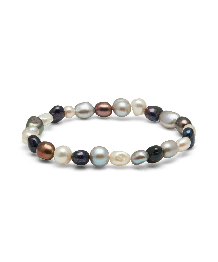 0.8cm multi-coloured pearl bracelet Sale - Windsor Pearl