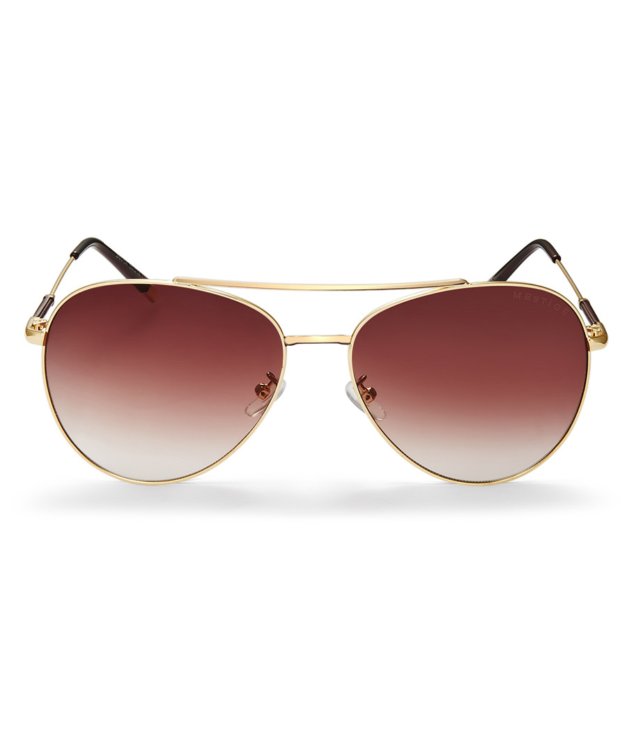Marley gold-tone pilot sunglasses Sale - mestige