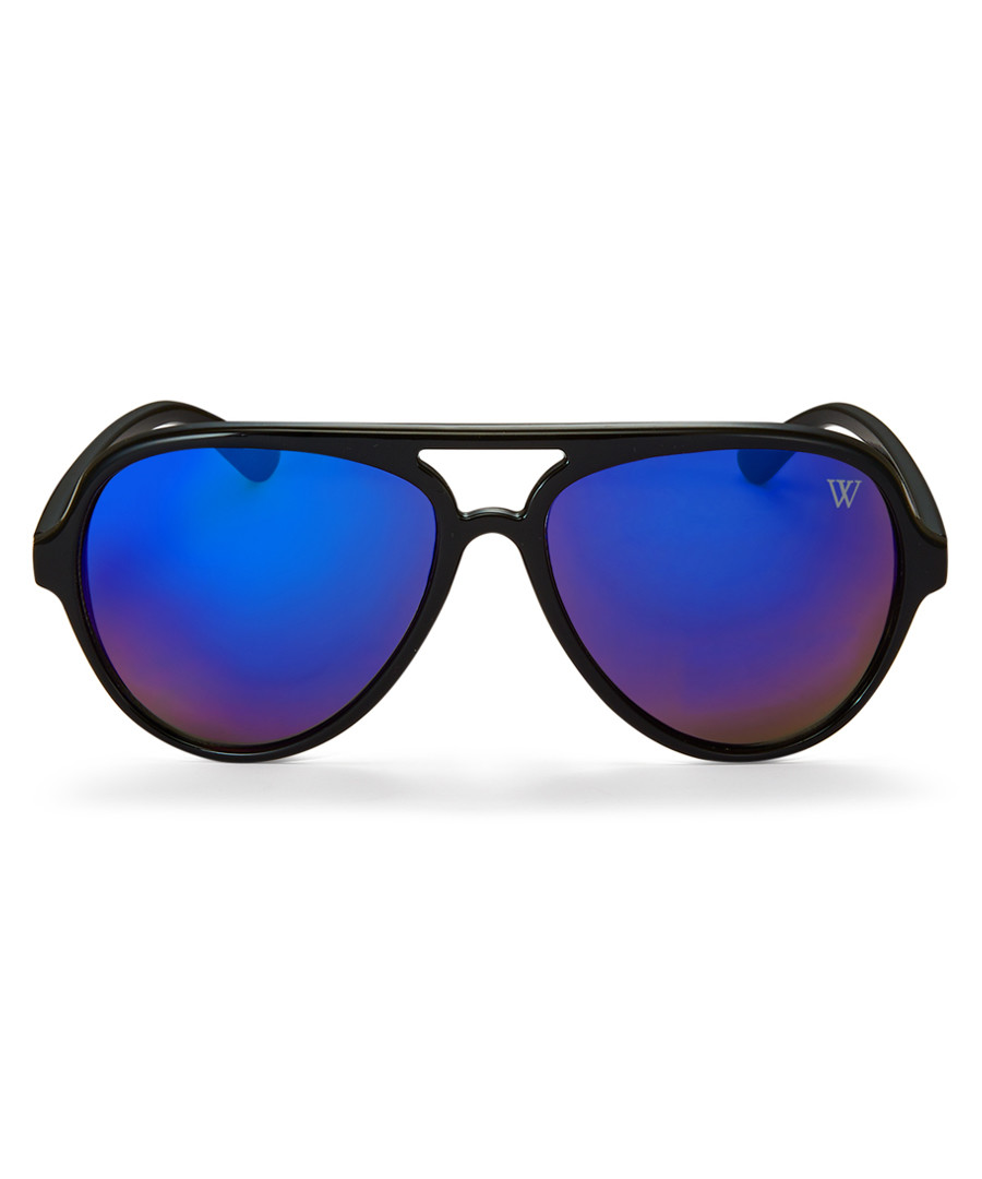 Jovanni black & blue pilot sunglasses Sale - winstonne