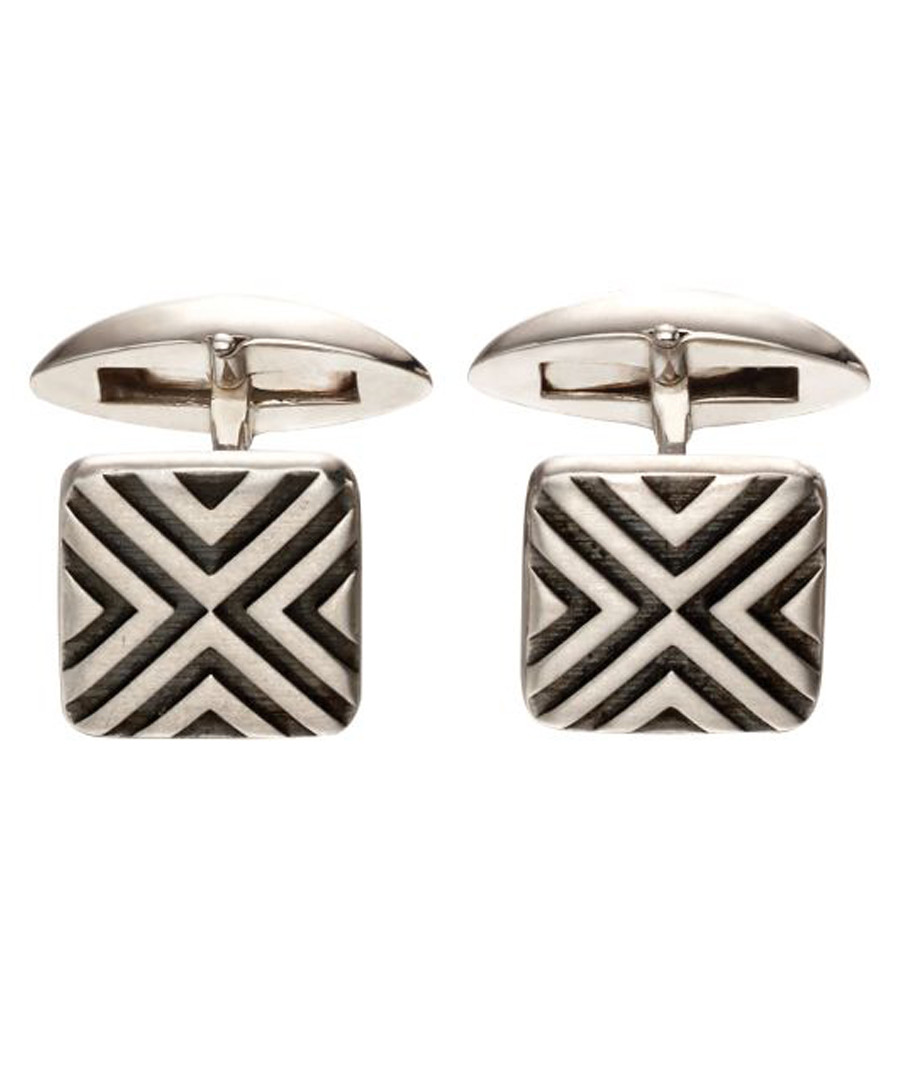 Linear sterling silver cufflinks Sale - fred bennett