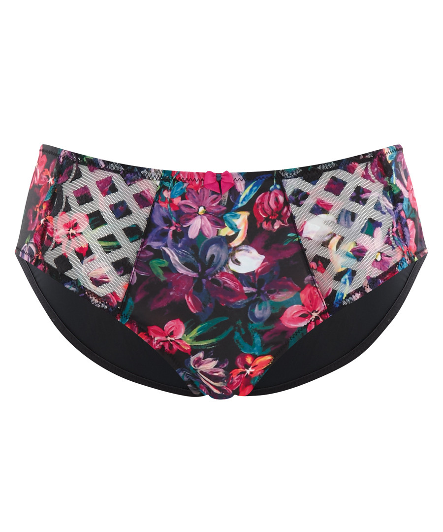 Floris black lace briefs Sale - panache