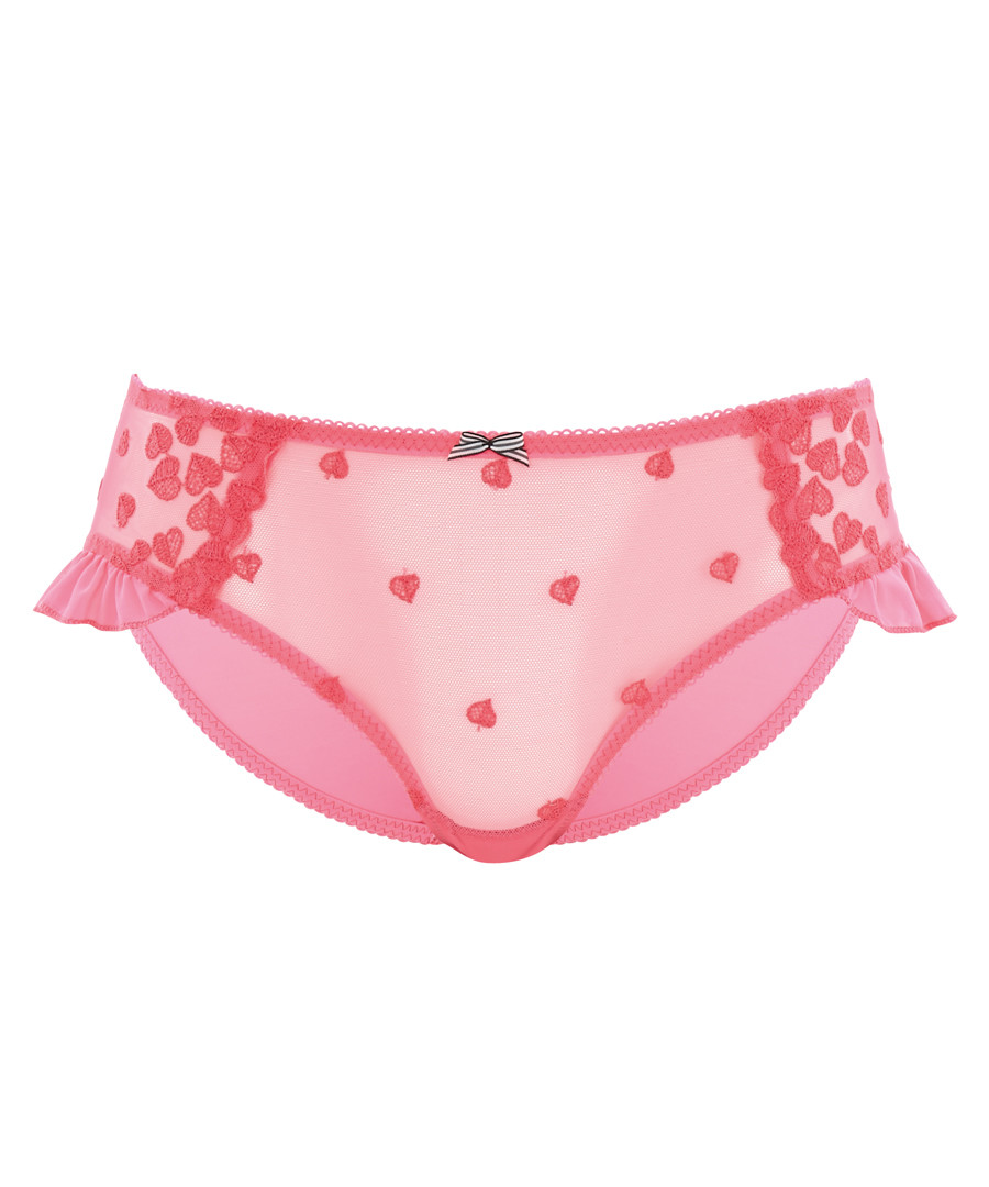 Kali neon pink heart briefs Sale - Cleo by panache