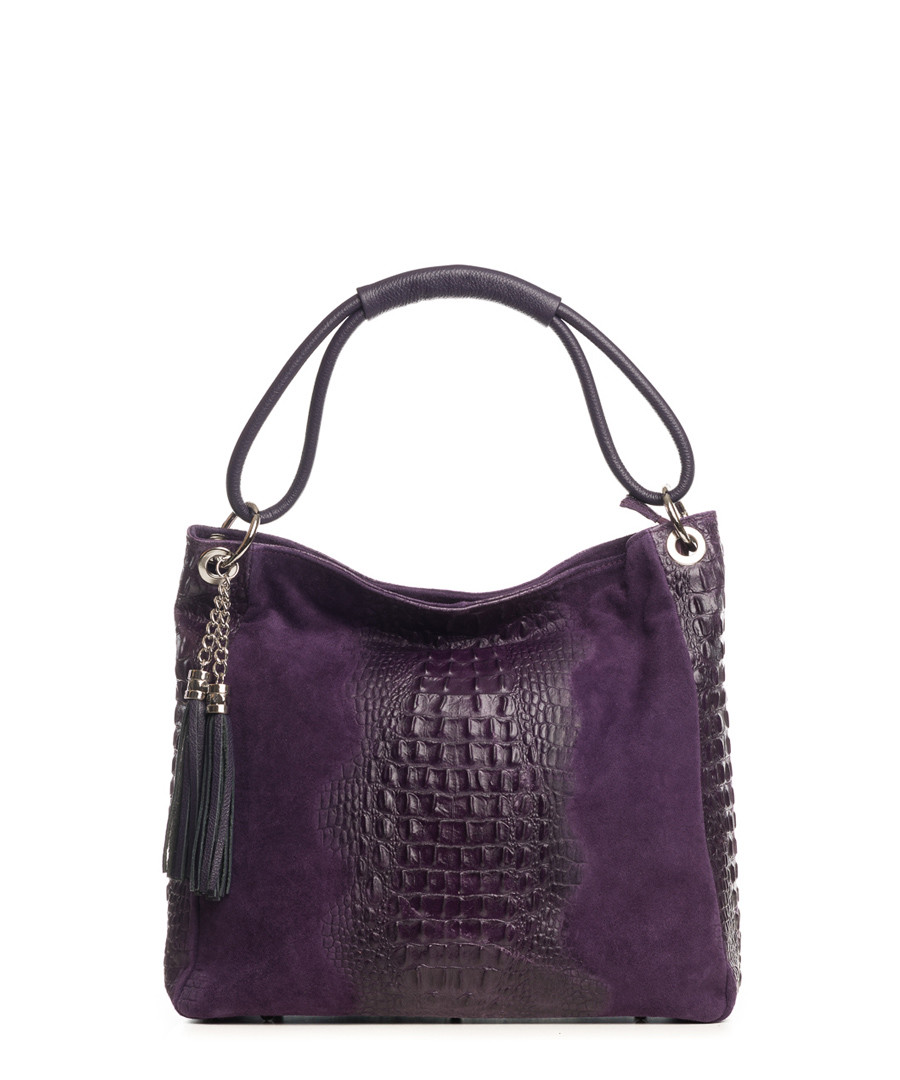 Botte Donato purple leather shopper Sale - pia sassi