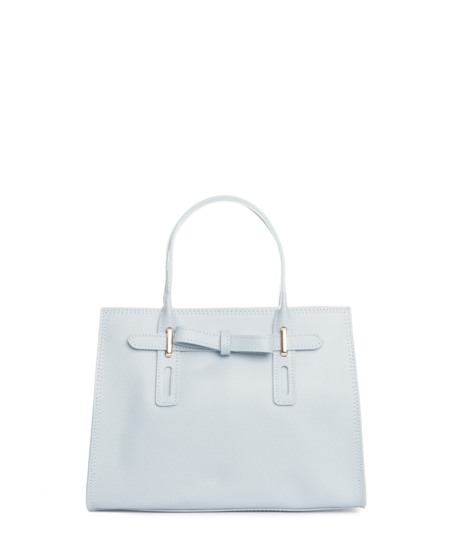 Monte Cairo light blue leather shopper Sale - pia sassi