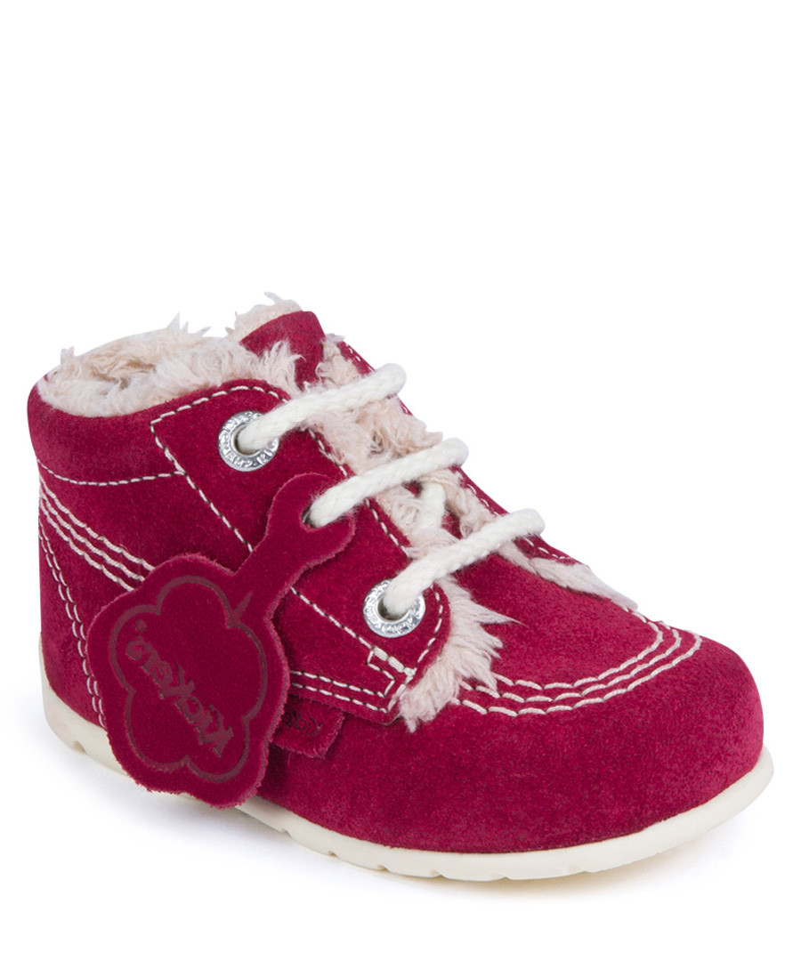 Magenta suede trim boots Sale - kickers