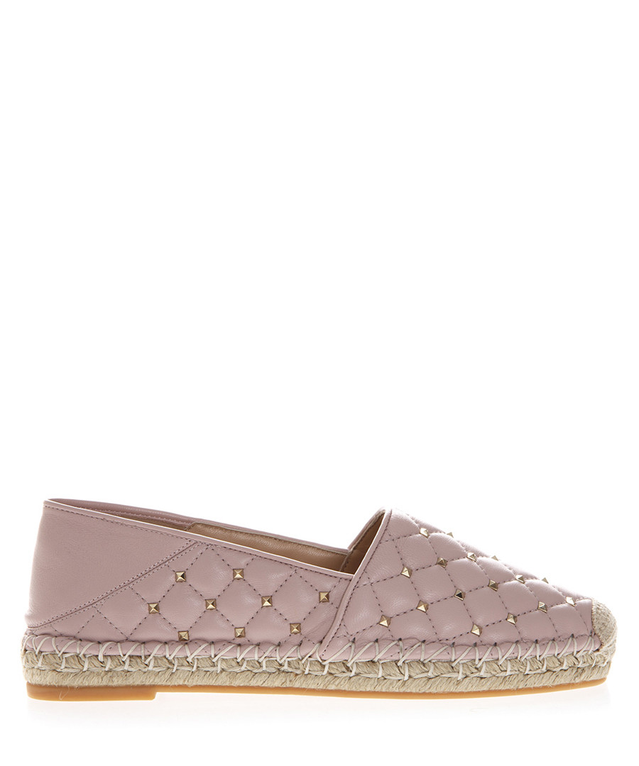 Old rose nappa leather espadrilles Sale - valentino garavani