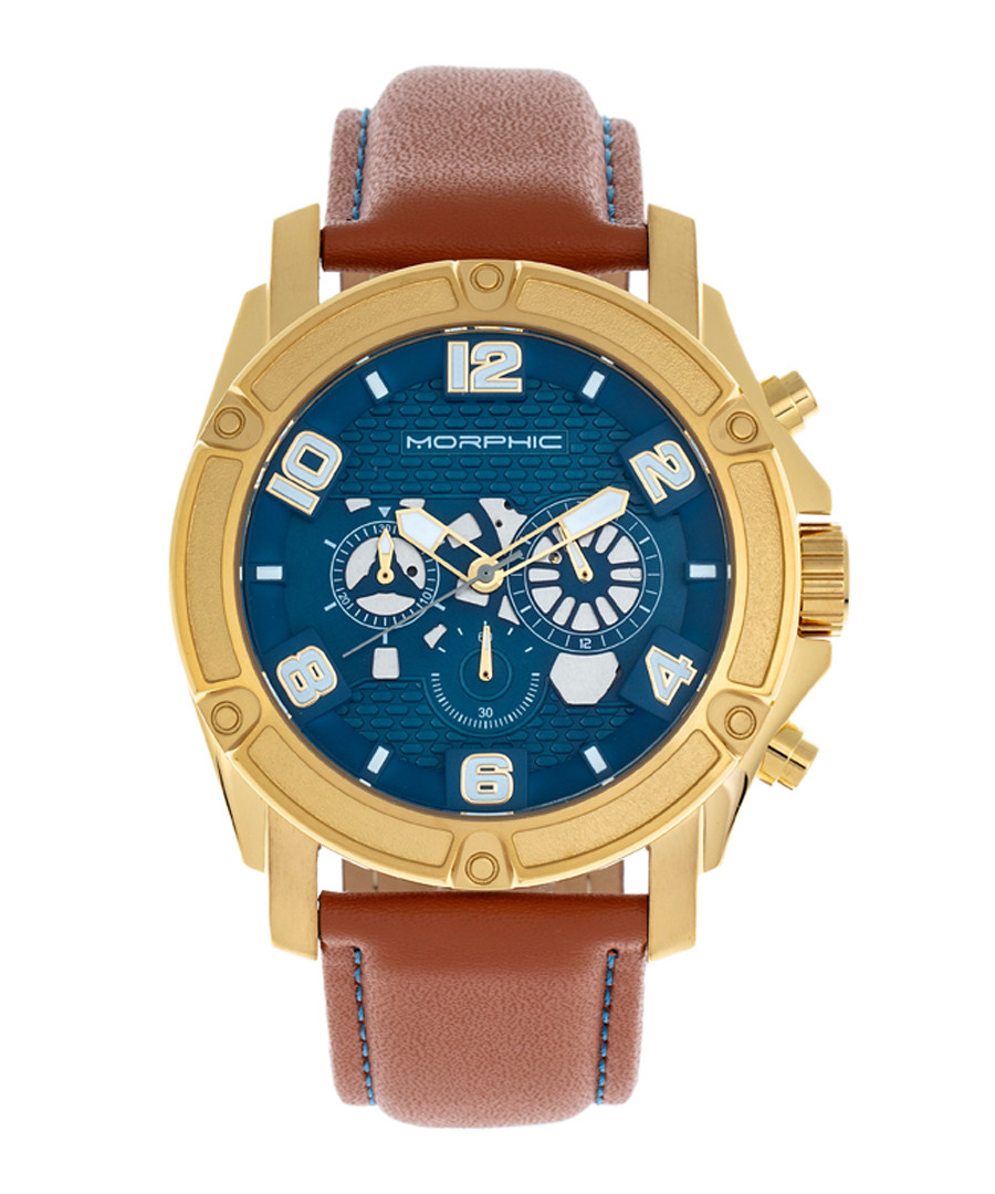 M73 Series camel leather watch Sale - morphic
