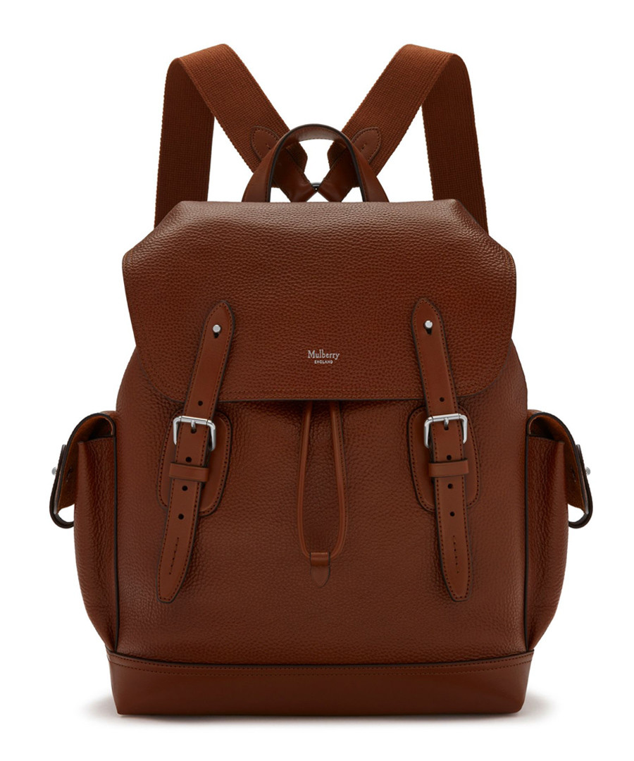 Heritage oak leather backpack Sale - mulberry