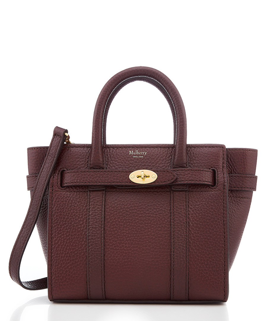 Bayswater oxblood leather bag Sale - mulberry