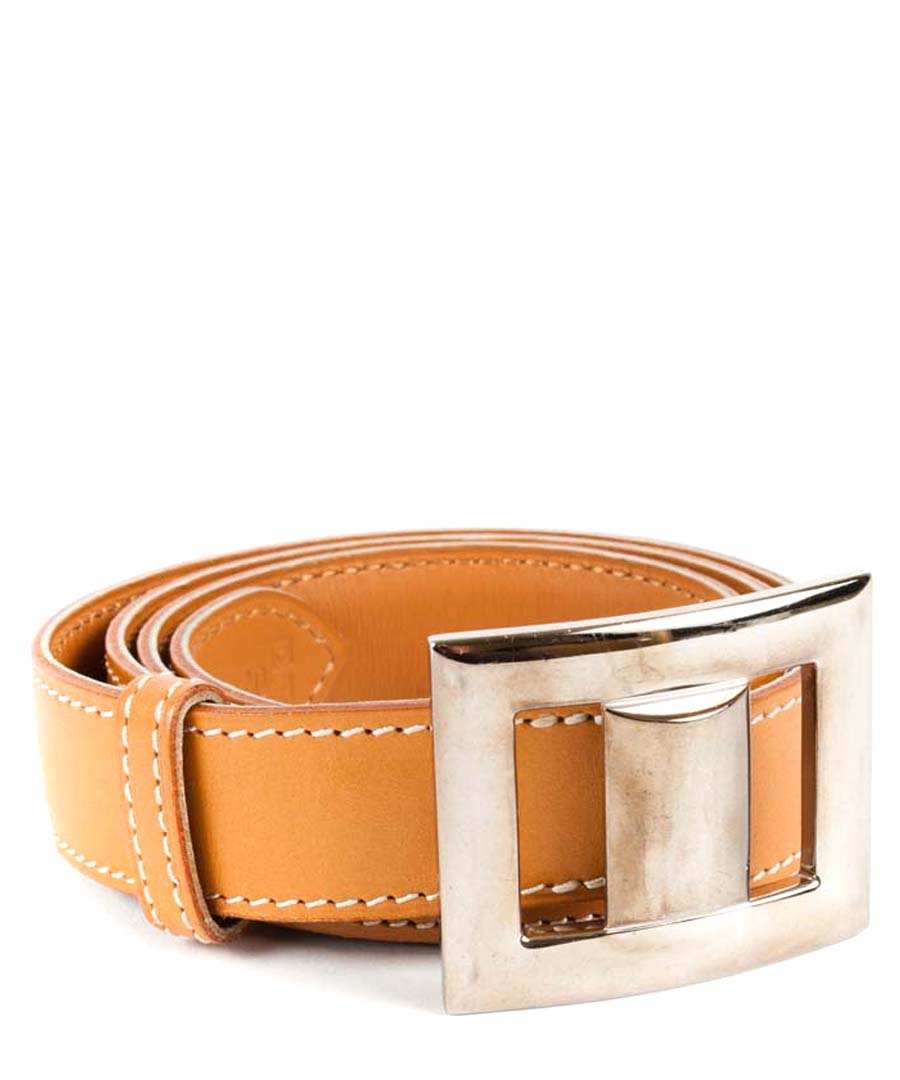 Discount Women's Leather Square Buckle Belt SECRETSALES