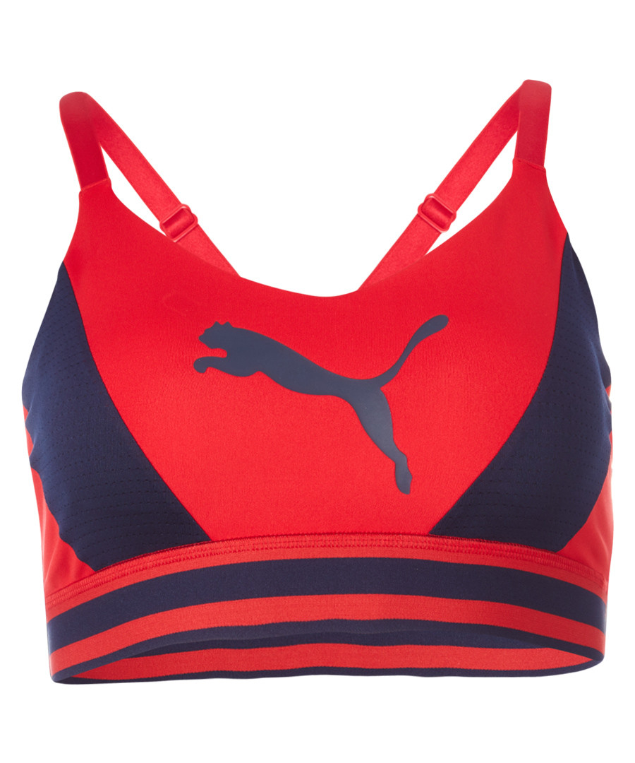 Logo red sports bra Sale - puma