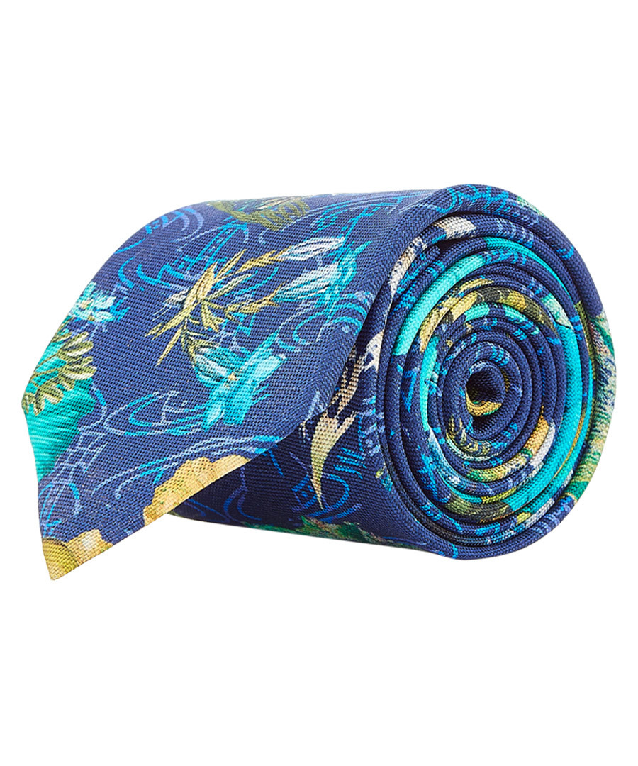 Pond blue pure silk tie Sale - VIVIENNE WESTWOOD