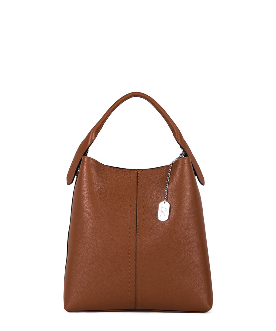 Callida II brown leather shoulder bag Sale - anna morellini