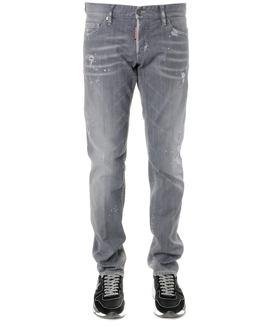 grey cotton slim jeans Sale - dsquared2