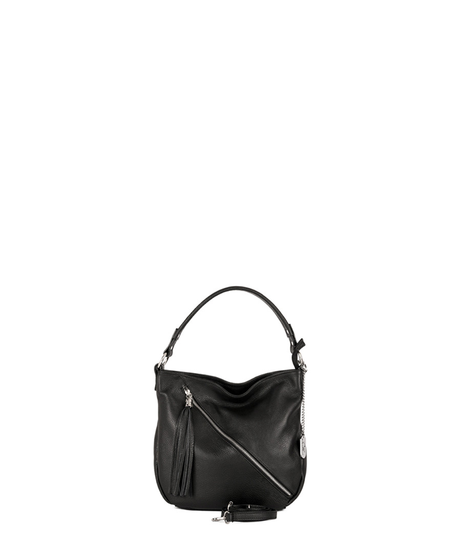 Alicia black leather grab bag Sale - anna morellini