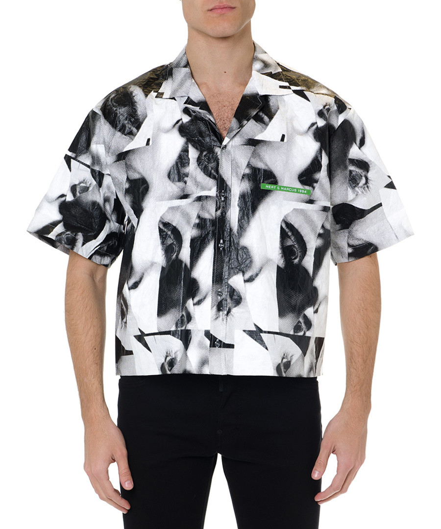 mert & marcus greyscale tile shirt Sale - dsquared2