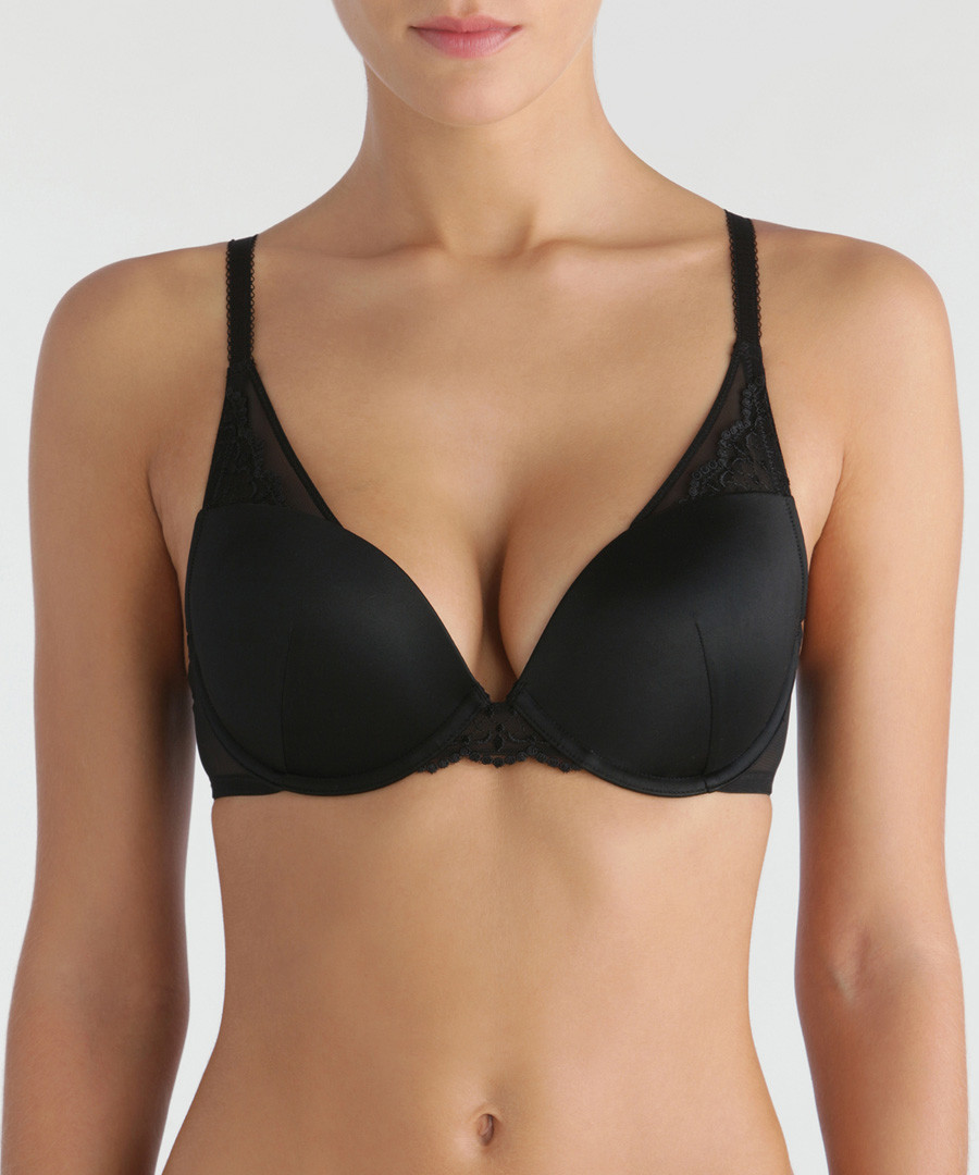 Black plunge push-up wonderbra Sale - wonderbra