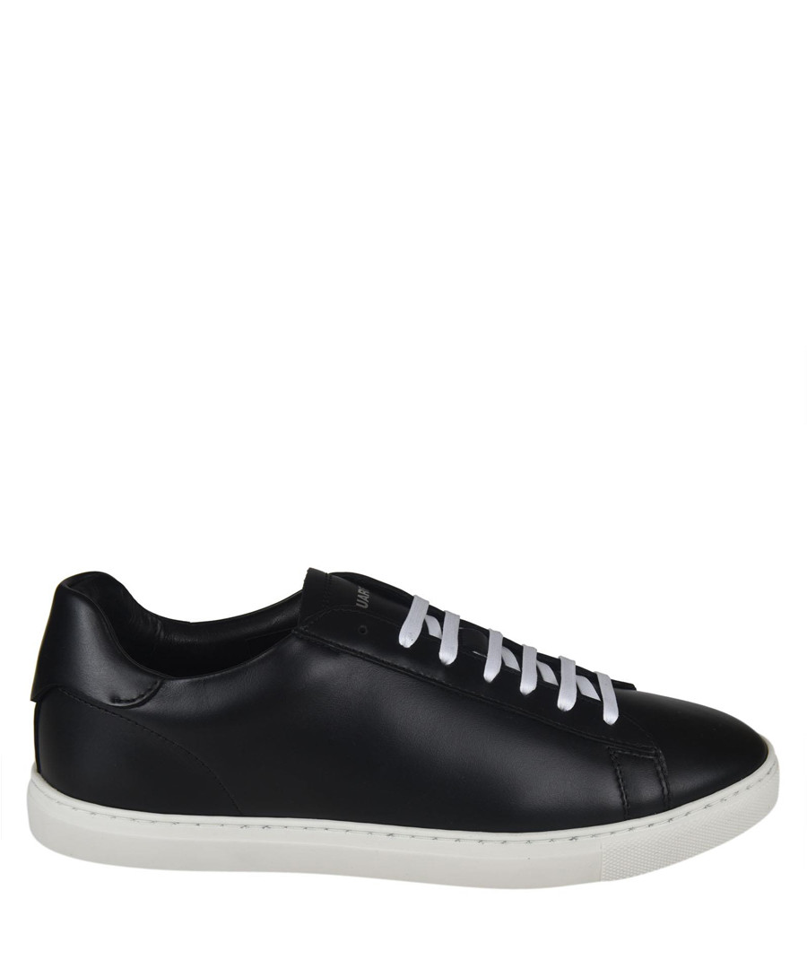 New Tennis black leather sneakers Sale - dsquared2