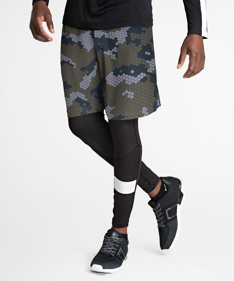 Olive night print sport shorts Sale - bjorn borg