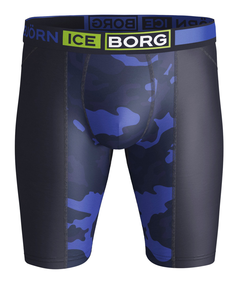 Navy ice camo print long boxers Sale - bjorn borg