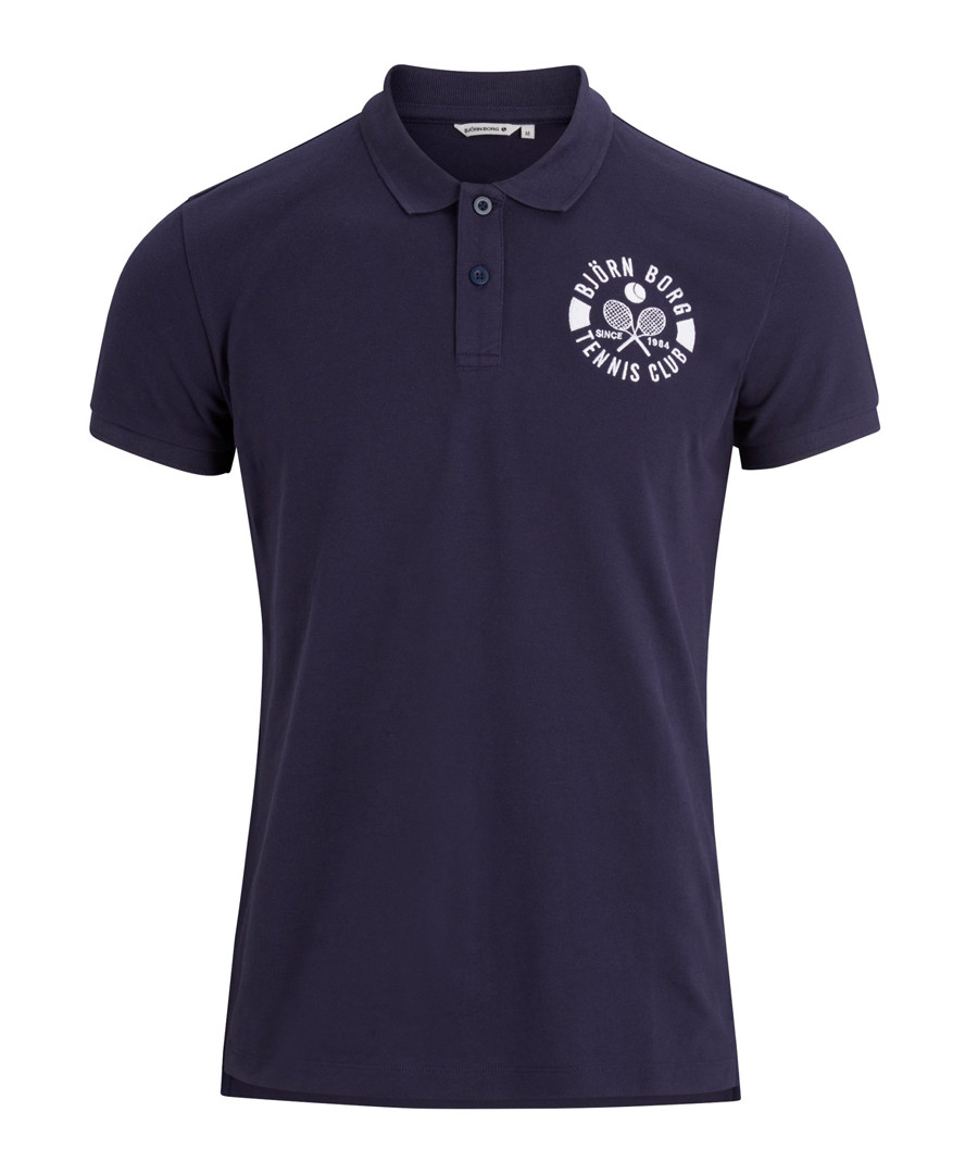 Peacoat pure cotton polo shirt Sale - Bjorn Borg