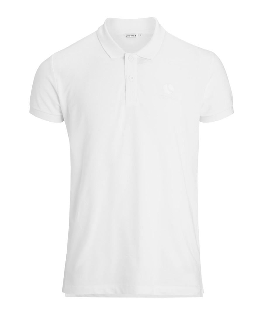 Brilliant white pure cotton polo shirt Sale - Bjorn Borg