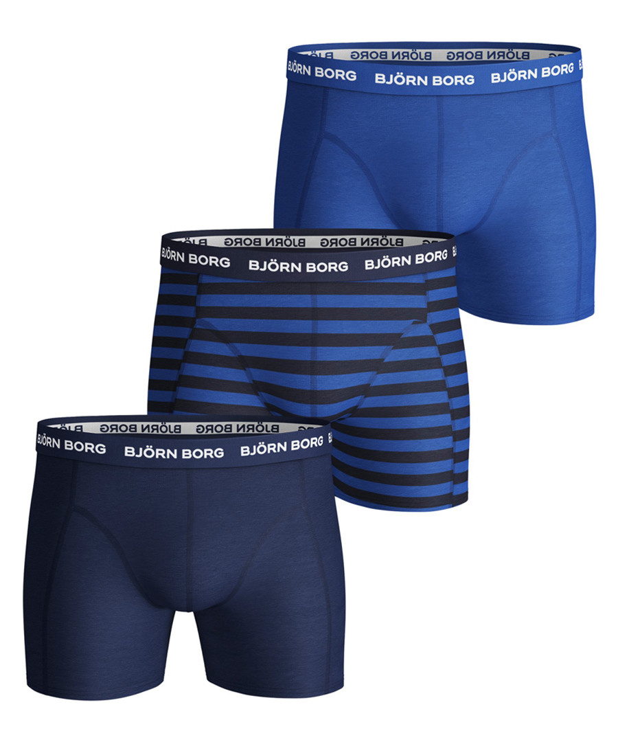 3pc Navy blue boxer set Sale - bjorn borg
