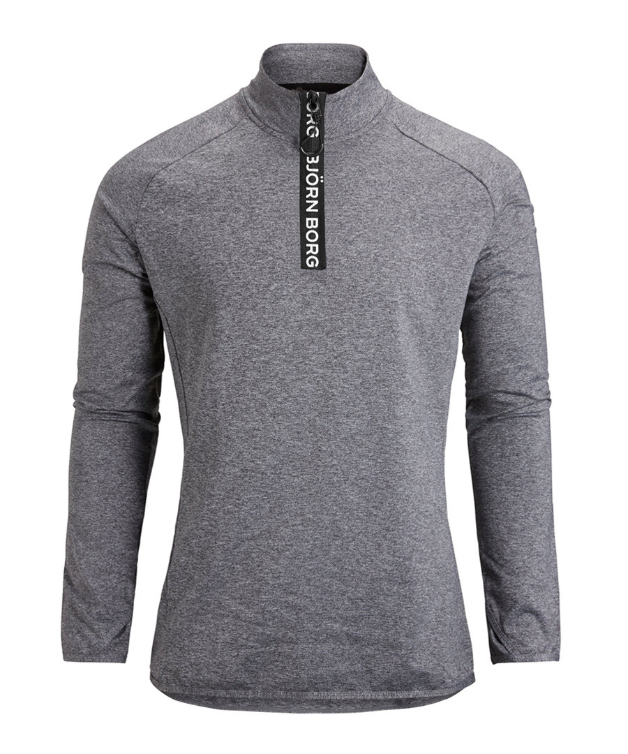 Castlerock melange half-zip jumper Sale - bjorn borg