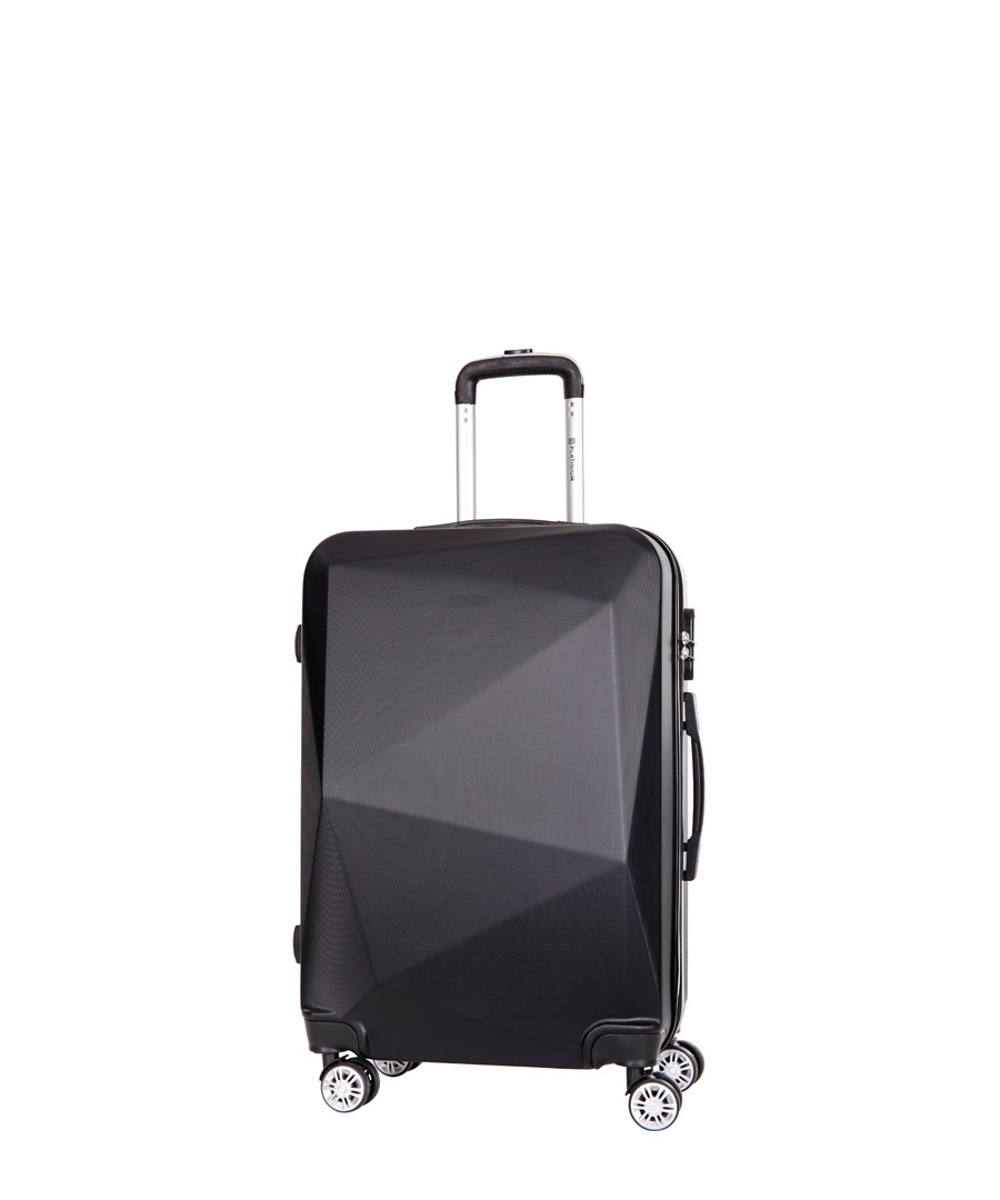 3pc stockton black suitcase set Sale - platinium