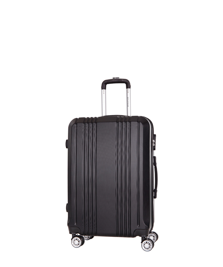 3pc Avila black spinner suitcase set Sale - platinium