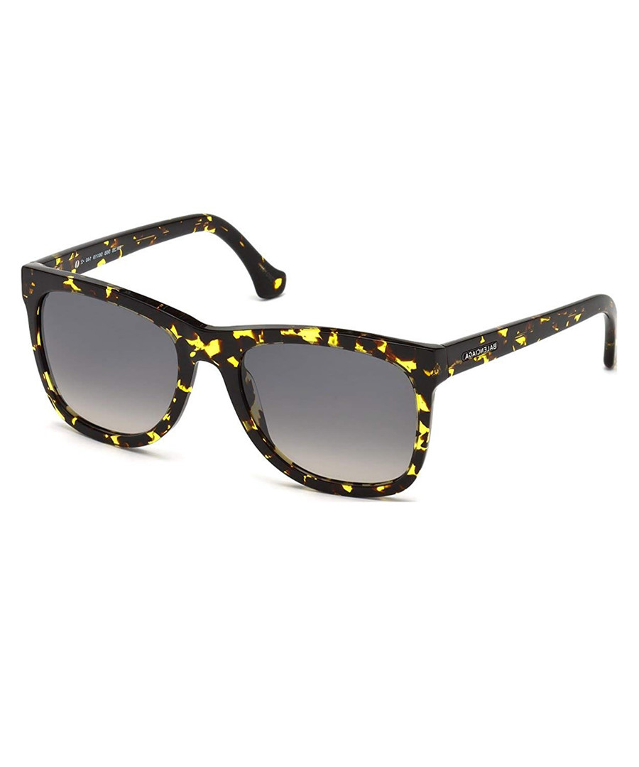 yellow havana D-frame sunglasses Sale - balenciaga