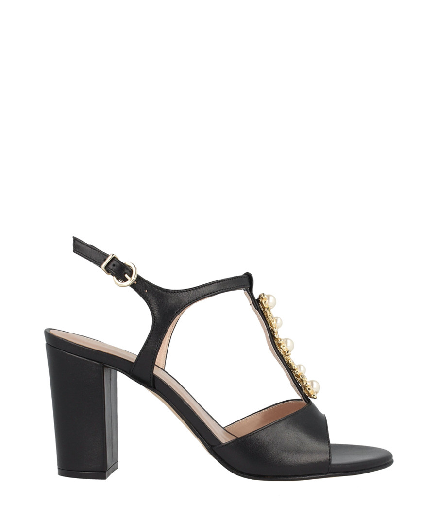 Black block heel sandals Sale - roberto botella