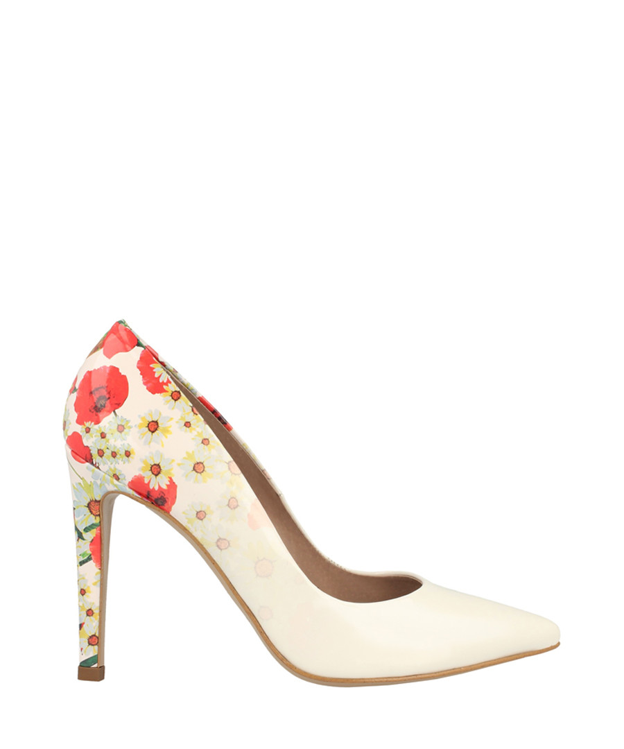White floral court heels Sale - roberto botella