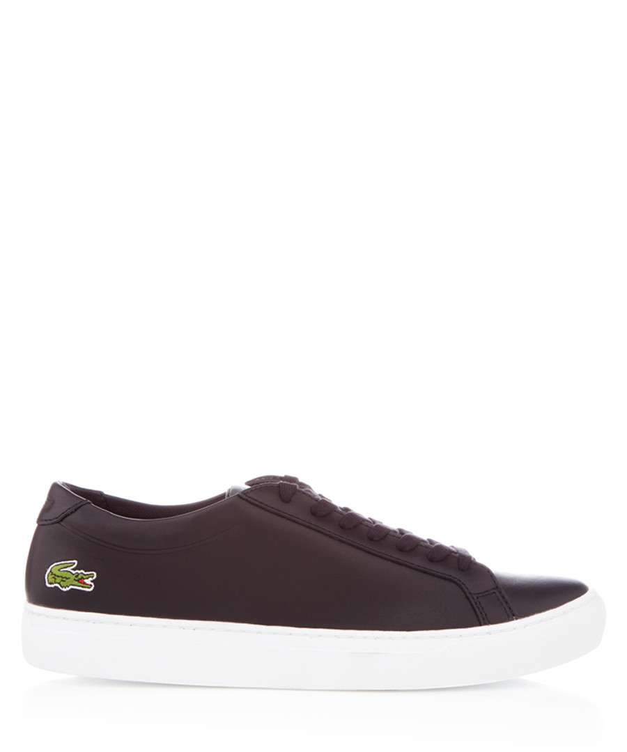 Black leather minimal sneakers Sale - lacoste