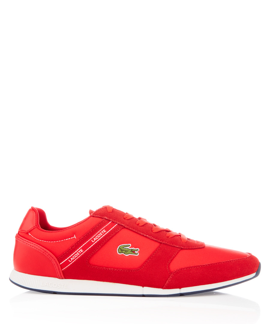 Menerva red textile & suede sneakers Sale - lacoste